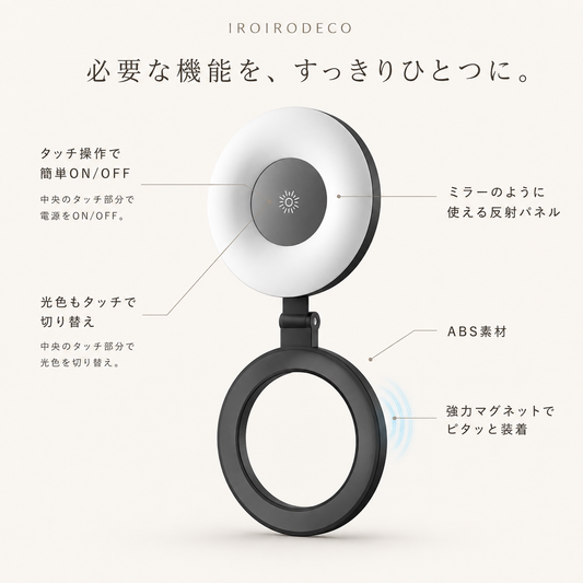 HaloGlow™ 3段階調光セルフィーライト